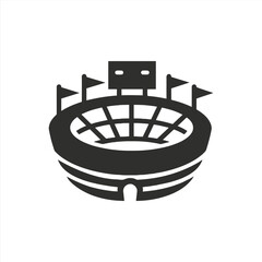 Stadium with scoreboard icon © Shagor