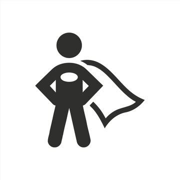 Person wearing a cape icon