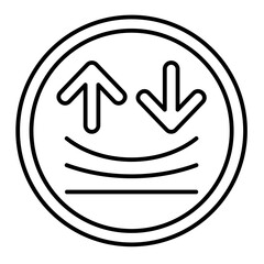 Resilience line icon illustration vector graphic