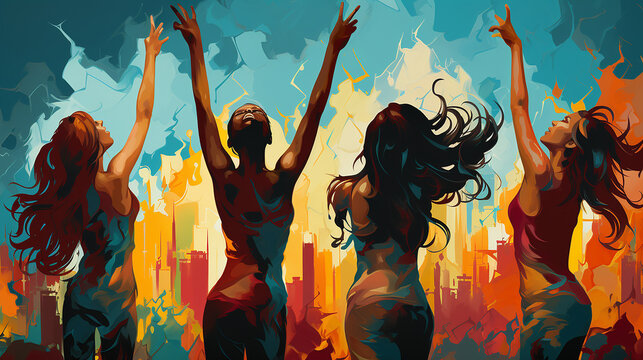Free_vector_silhouettes_of_people_dancing_on_a_paint