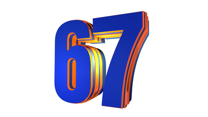Blue design number 67