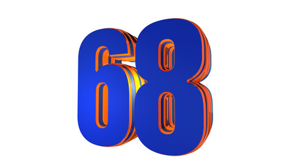 Blue design number 68