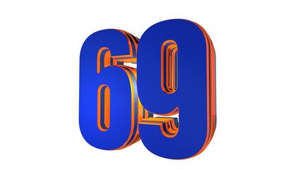 Blue design number 69