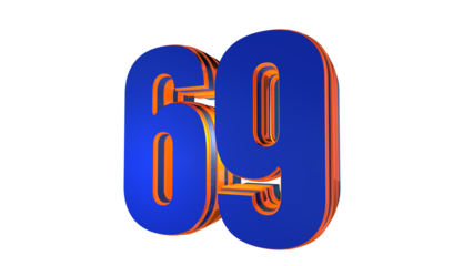 Blue design number 69