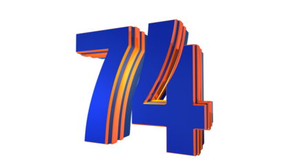 Blue design number 74