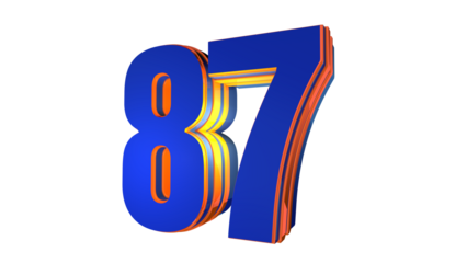 Blue design number 87