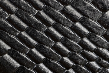 decorative decoration of black-colored leather