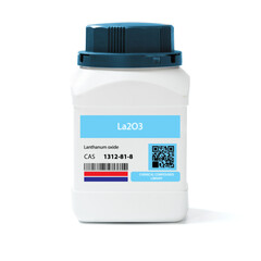 La2O3 - Lanthanum Oxide.