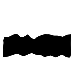 black Torn paper cut frames 