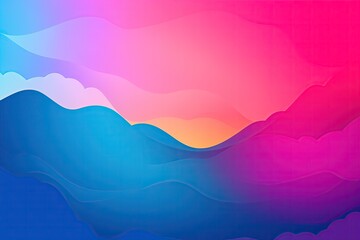 Fototapeta na wymiar An illustration of abstract colorful waves. A wallpaper, background and banner template. A fill for backdrop. Web design. Spectrum. Canvas. Palette. Picturesque. Peach fuzz