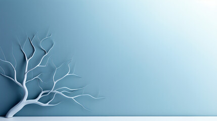 Minimalistic Abstract: Gentle Blue Background Serenity