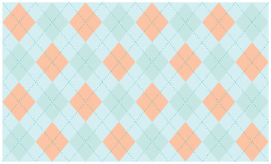 アーガイル 背景 夏 オレンジ グリーン