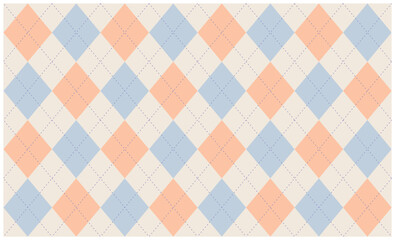 アーガイル 背景  夏 オレンジ ブルー