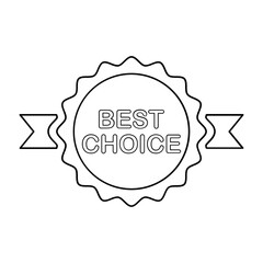 Best Choice Icon In Outline Style