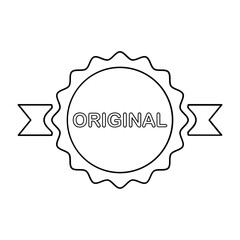 Original Tag Icon In Outline Style