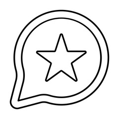 Recommendation, Rating Icon In Outline Style