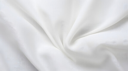 Obraz premium White linen fabric detailed texture with crisp weave