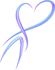 Y2K 3D tattoo heart frame hologram 