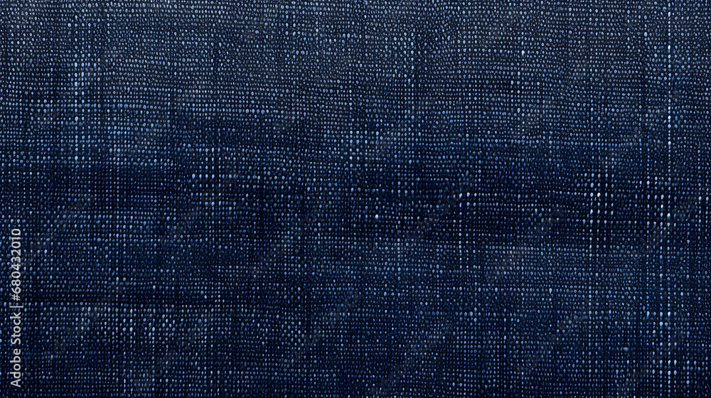 Wall mural Navy blue jeans denim fabric texture with visible weave