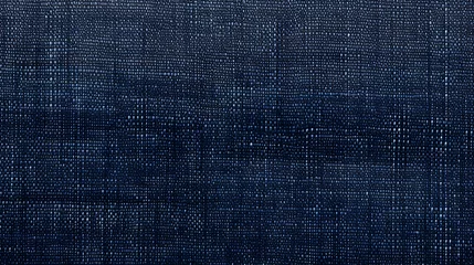 Poster Navy blue jeans denim fabric texture with visible weave © Matthias