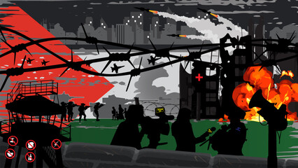Complete illustration of the condition of the Palestinian people under colonialism