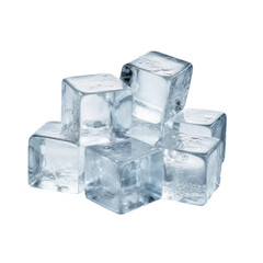Ice Cubes on  transparent background