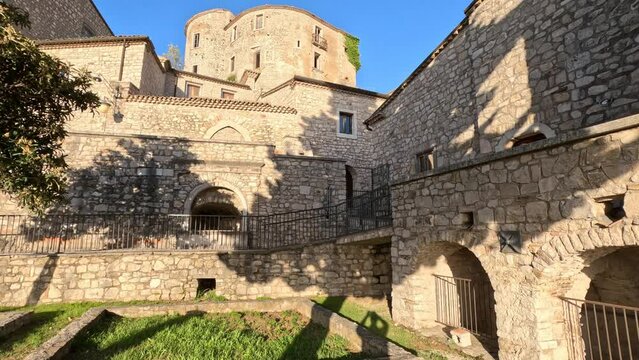 Panoramic view of Gesualdo, a village in the Campania region, Italy.
