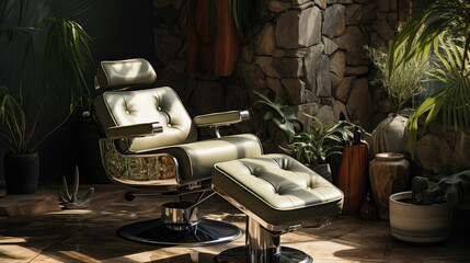 Stylish beauty salon, spa, massage in modern style. Generative Ai