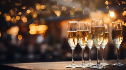 Cheers to Joy, People Raise Glasses of Champagne in Celebration
