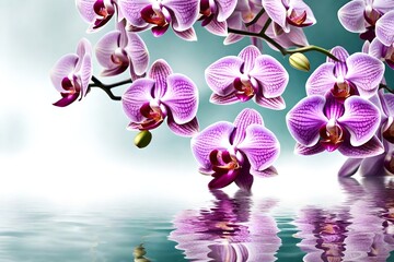 Orchids, beautiful flowers , for background or notebook cover 