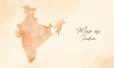 old vintage india map vector background