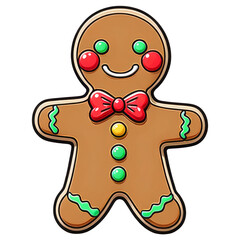 Obraz premium gingerbread man cookie