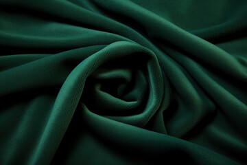 Close-up of Green Fabric