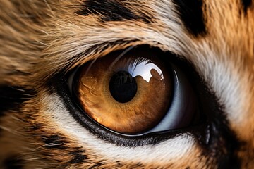 A detailed close-up view of a cat's eye. Perfect for animal lovers and pet-related projects