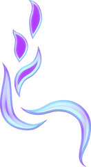 Y2k 3D Line Tattoo Decorative Bright Hologram 