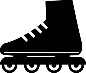 Roller skate icon sign. Fitness signs and symbols.