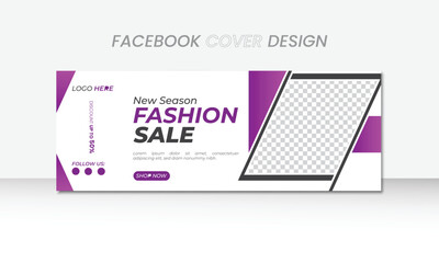 
Creative Fashion sale social media facebook cover and New season fashion sale banner shopping banner design