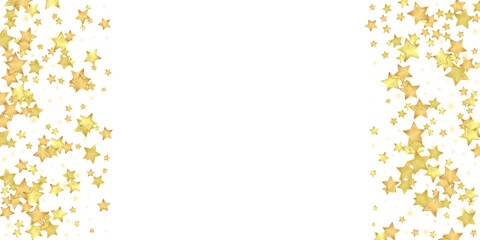 Magic stars vector overlay.  Gold stars scattered