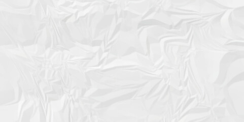 White wrinkled paper crumpled texture. white fabric textured crumpled white paper background. Panorama white paper texture background, crumpled pattern texture background.
