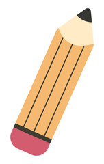 Pencil illustration isolated on white background.