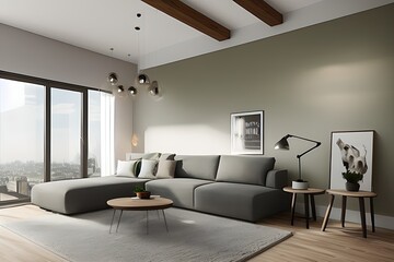Interior Design Open Plan Kitchen and Living Room Modular Furniture