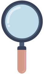 Cartoon of magnifying glass icon vector illustration.