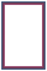 Vertical frame for photo and design with aspect ratio 2 to 3 on a white background.