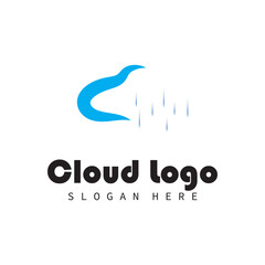 cloud logo vector symbol ilustrations and company bussines