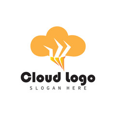 cloud logo vector symbol ilustrations and company bussines