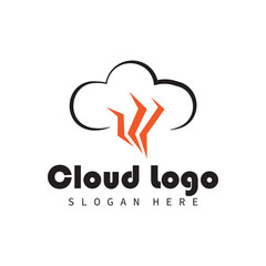 cloud logo vector symbol ilustrations and company bussines