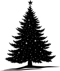 Christmas Tree Silhouette 9