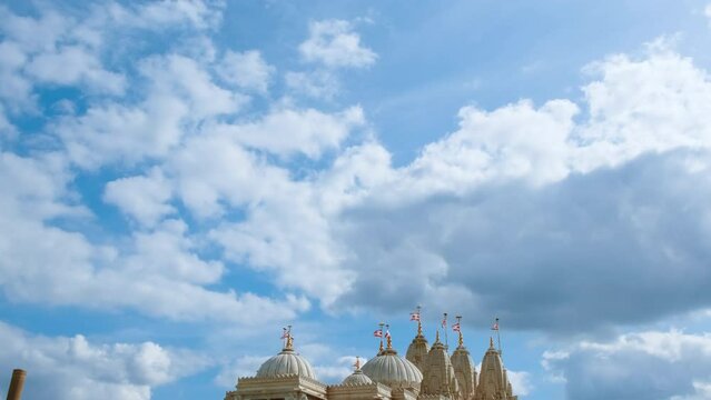 Revealing the BAPS Shri Swaminarayan Mandir Hindu temple in Neasden, London, one of the largest Hindu temples outside India