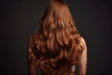 Fototapeta premium Rear View Of Woman With Beautiful Long Hair