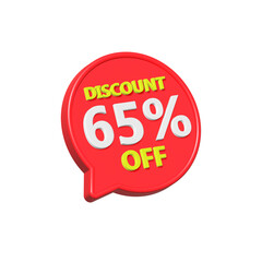 discount 65 percent off bubble 3d red color